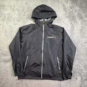 APEXUP Waterproof Rain Jacket Men S Black Zip Lightweight Hooded Outdoor Running